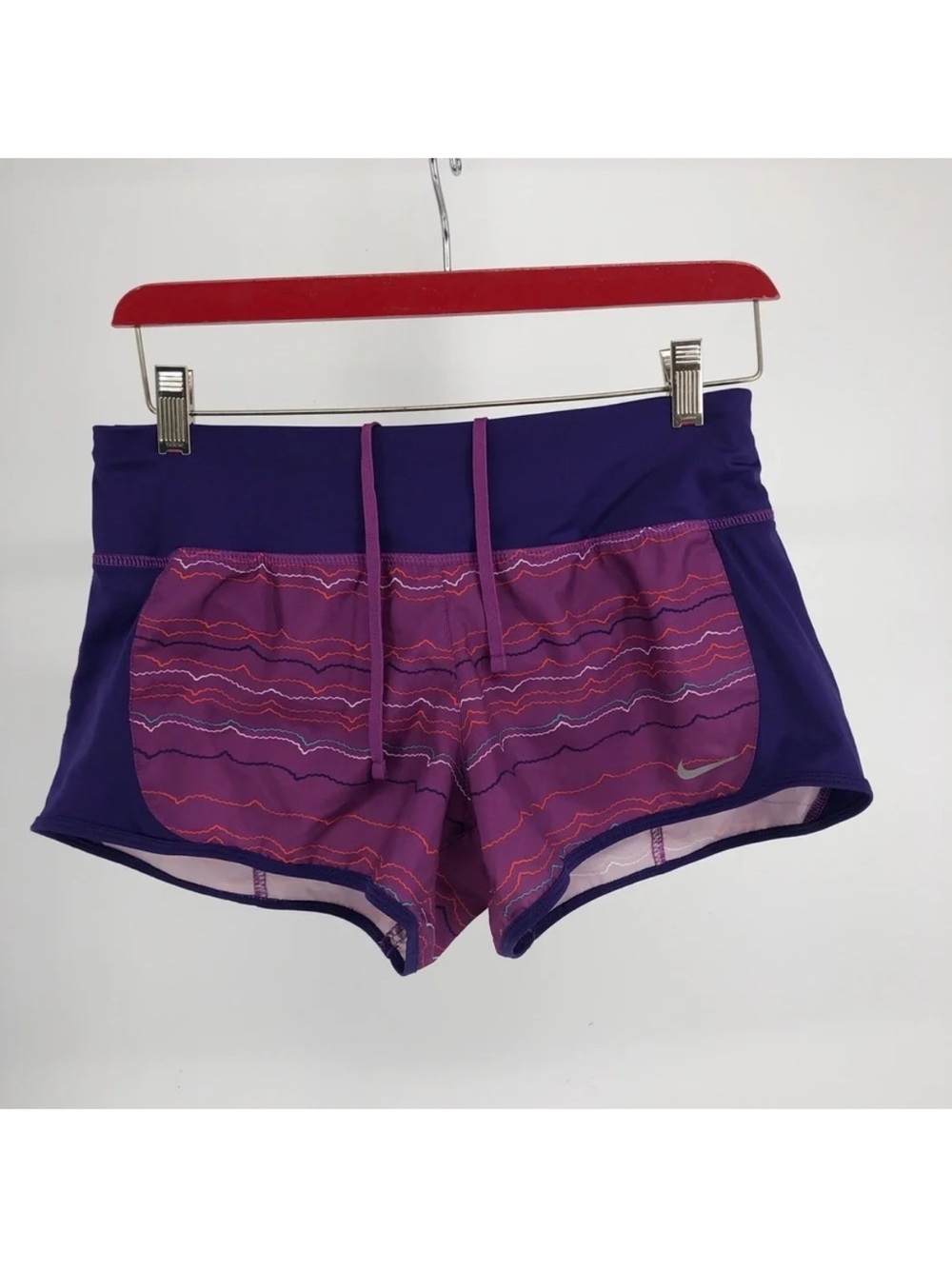 Nike Women's Purple & Pink Athletic Running Shorts